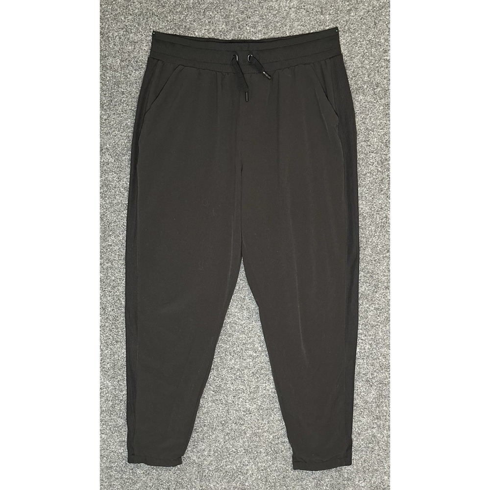 All in‎ Motion Women's Black Joggers - High Rise, Lined, Pockets - Size MEDIUM